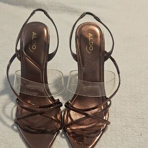 ALDO Women's Brown Strappy Heels